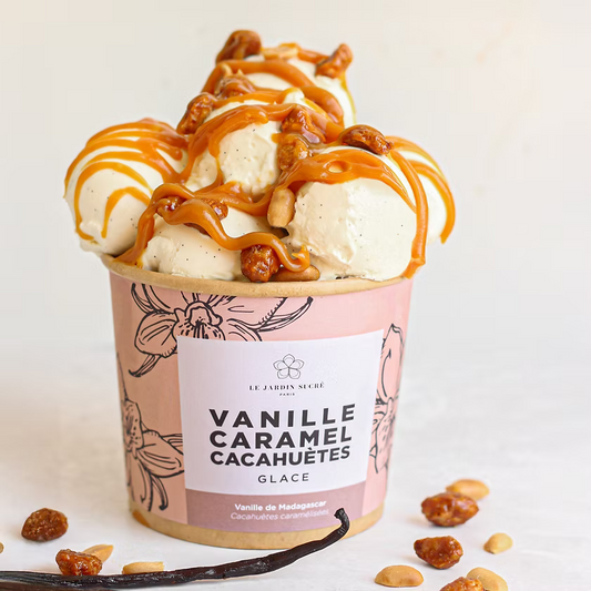 Glace Vanille, Caramel & Cacahuètes