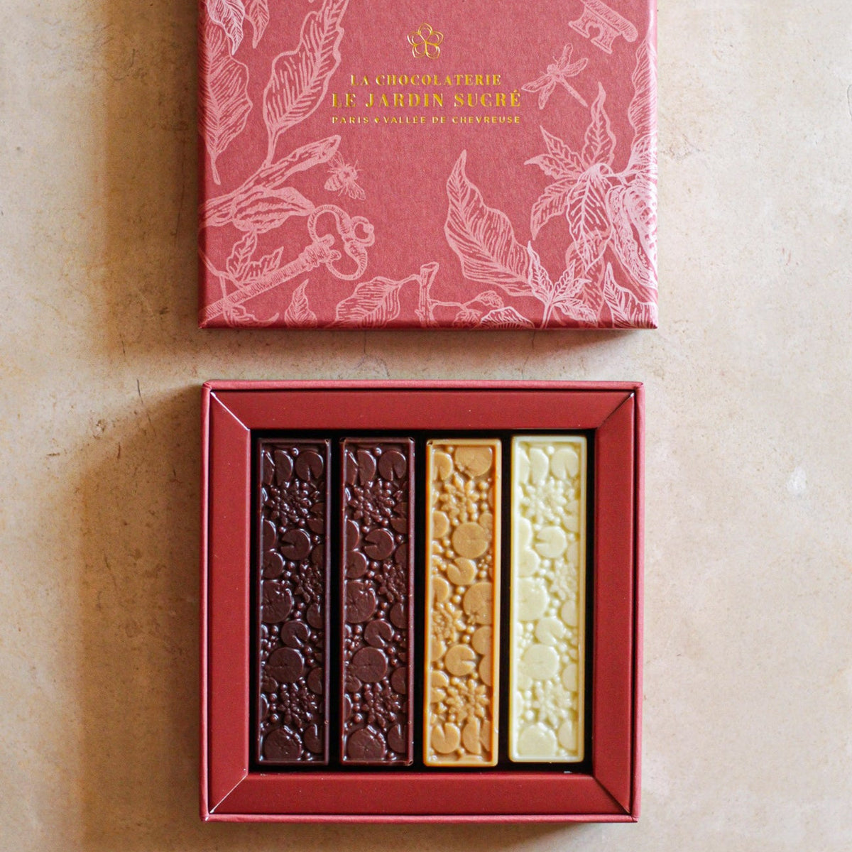 Coffret 4 Barres Praliné