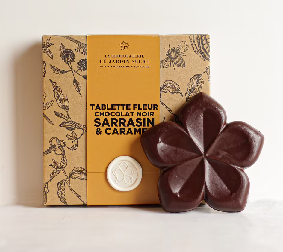 Tablette Fleur Sarrasin - Caramel & Chocolat Noir