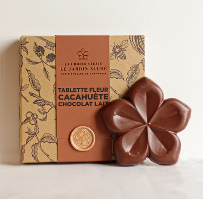 Tablette Fleur Praliné Cacahuète & Chocolat au Lait