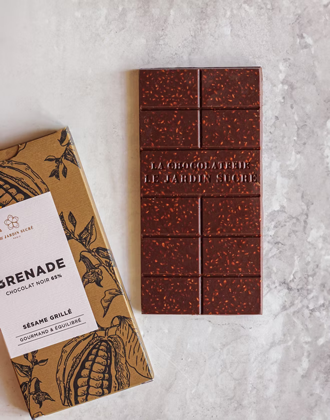 Tablette Chocolat Noir & Sésame Grillé