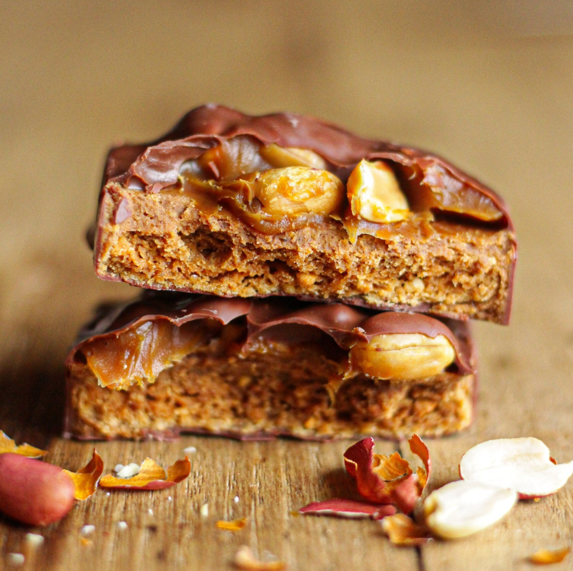 Goûter chocolat au lait, cacahuète & caramel