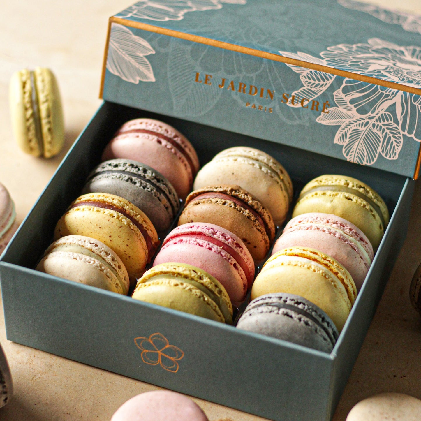 Coffret de 12 macarons