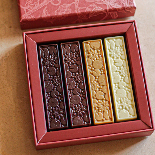 Coffret 4 Barres Praliné