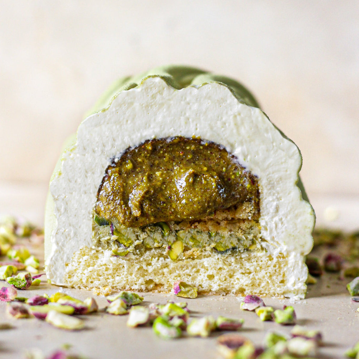 Bûche Pistache & Fleur d'Oranger