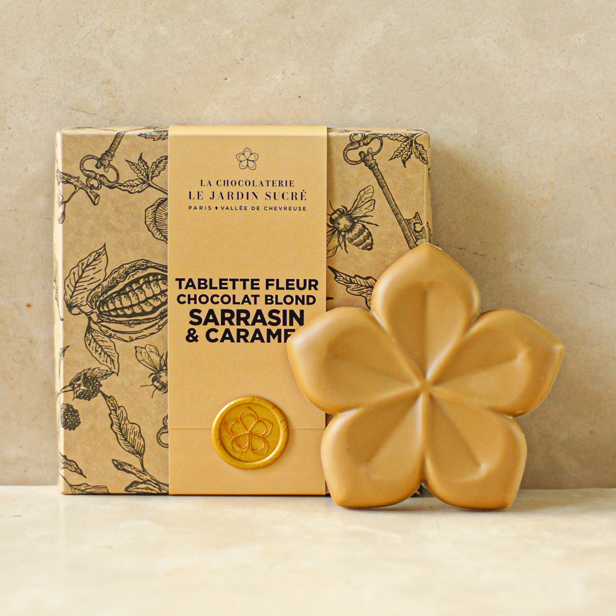 Tablette Fleur Sarrasin - Caramel & Chocolat Dulcey